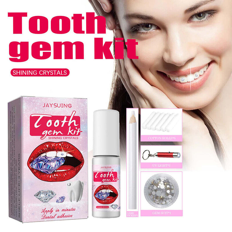 DIY Tooth Jewelry Gems Kit Sturdy Teeth Whitening Gem Kit Professional Ornament