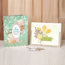 Tree Leaves Metal Cutting Dies + Silicone Stamps Set for Scrapbooking DIY