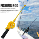 Portable Winter Ice Fishing Rod Plastic Outdoor Sport Kids Children Fishing Pole