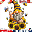 5D DIY Bee Gnome Full Round Drill Diamond Painting Rhinestone Drawing Craft