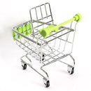 Mini Supermarket Handcart Green Shopping Utility Cart Mode Green Storage Newly