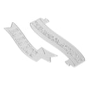 snowvirtuos 2pcs Slogan Cutting Tools Stencils Scrapbook Embossing DIY Craft A