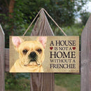 Door Sign Wood Lovely Dog Pattern Hanging Plaques for Dog House Decor Suppl
