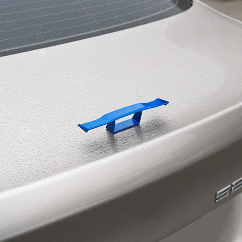 Car Mini Spoiler Auto Rear Tail Decoration Empennage Spoiler Wing (Blue) Newly