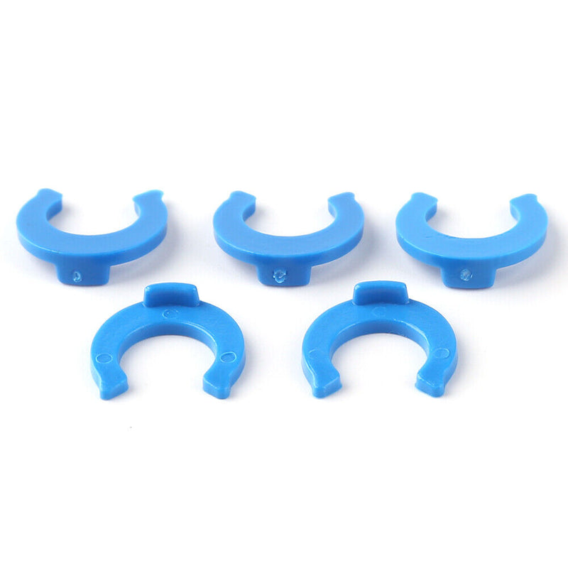 50pcs OD Tube PE Pipe Fitting Blue Clip C-ring RO Water Filter System (1/4)