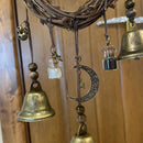 Witch Bells Wind Chimes Hemps Twine Wall Hanging Door Wall Handle Blessing T8Y6