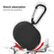 For Redmi AirDots 3 Pro Silicone Protective Case Cover w/ Keychain (Black)