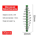 Fishing Bait Cage Feeder Saltwater Bait Spring Lure Inline Fish Tackle (30pcs)