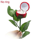 Valentine's Day Artificial Rose Flower Engagement Ring Gift n Desig Box D3L9