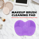 Silicone Makeup Brush Pen Cleaning Pad Suction Cup Scrubber Board (Purple) Newly