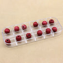 12 Grids Jewelry Earring Beads Divider Pills Container Screw Storage Box