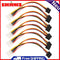 15.5cm 5pcs 4-Pin IDE Male, Dual SATA 15 Pin Y-Splitter Female HDD Power