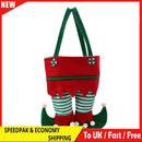 Christmas Elf Candy Bags Velvet Santa Claus Bags Festival Party Decor (A)