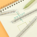 Transparent Triangle Ruler Measuring Tools Plastic Ruler Triangular Rulers