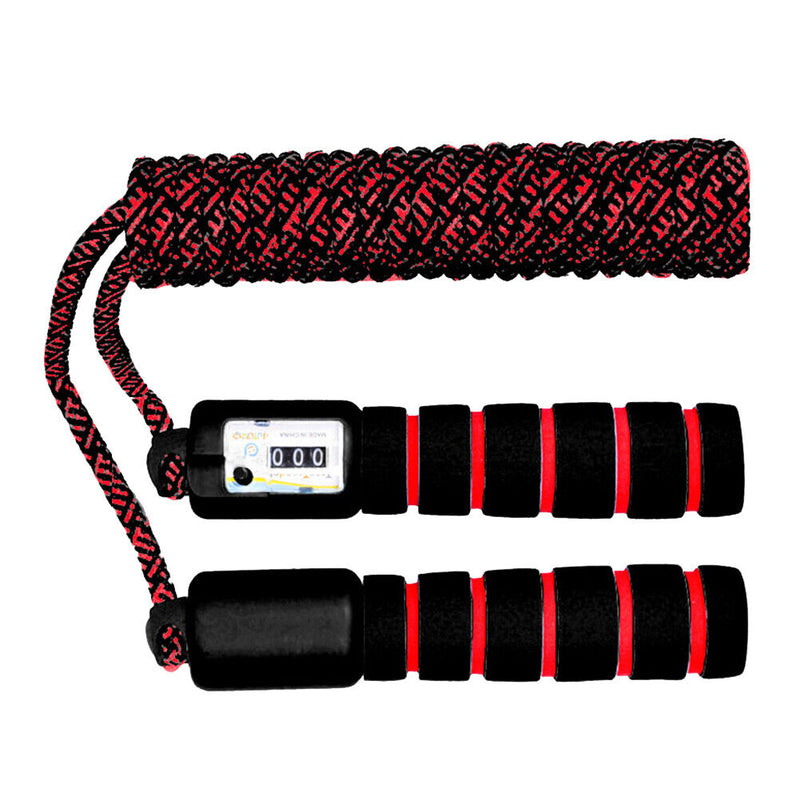 Children Skipping Rope with Counter Jumping Ropes Sports Equipment (Black) Newly