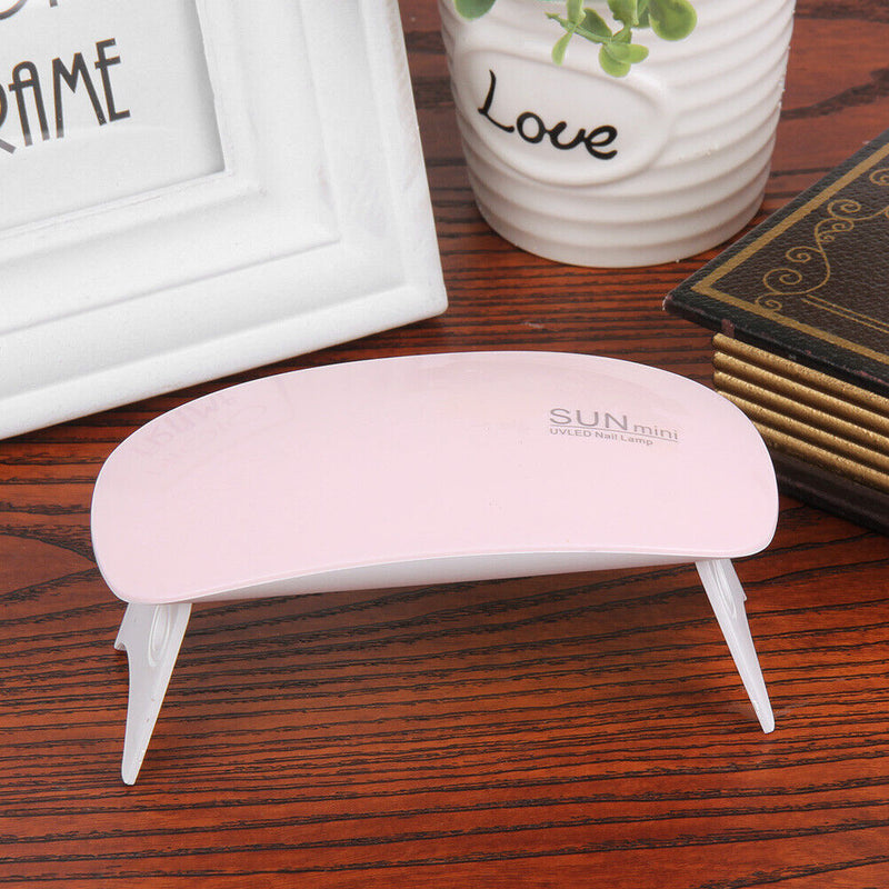 6W Mini Portable LED Sunlight UV LED Lamp Nail Gryer With USB Cable Newly