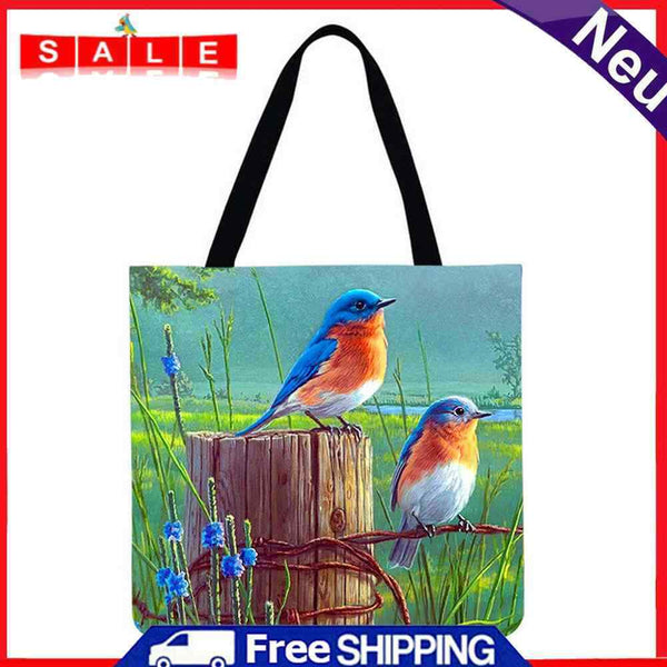 The Dragon Good Lovebirds Printed Shoulder Shopping Bag, Large Handbag, 4