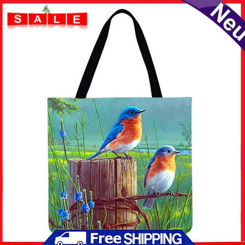 The Dragon Good Lovebirds Printed Shoulder Shopping Bag, Large Handbag, 4