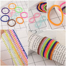 Girls Elastic Super Thin Rubber Ponytail Holder Hair Ropes Telephone Wire