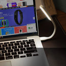 LED USB Lamp Mini Portable Laptop Book Reading Desk Night Lighting (White) Newly