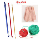 Tools DIY Ergonomic Handle Weave Yarn Knitting Needles Aluminium Crochet Hook