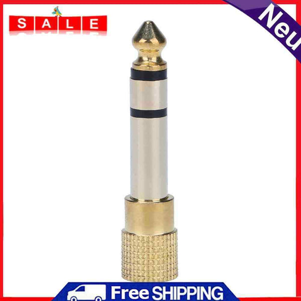 3.5mm Female to 6.5mm Male Headphones Stereo Microphone Jack Adapter Audio