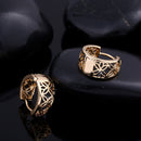 Hollow out Print Ear Clip South Korean Chic Ear Decoration Earrings
