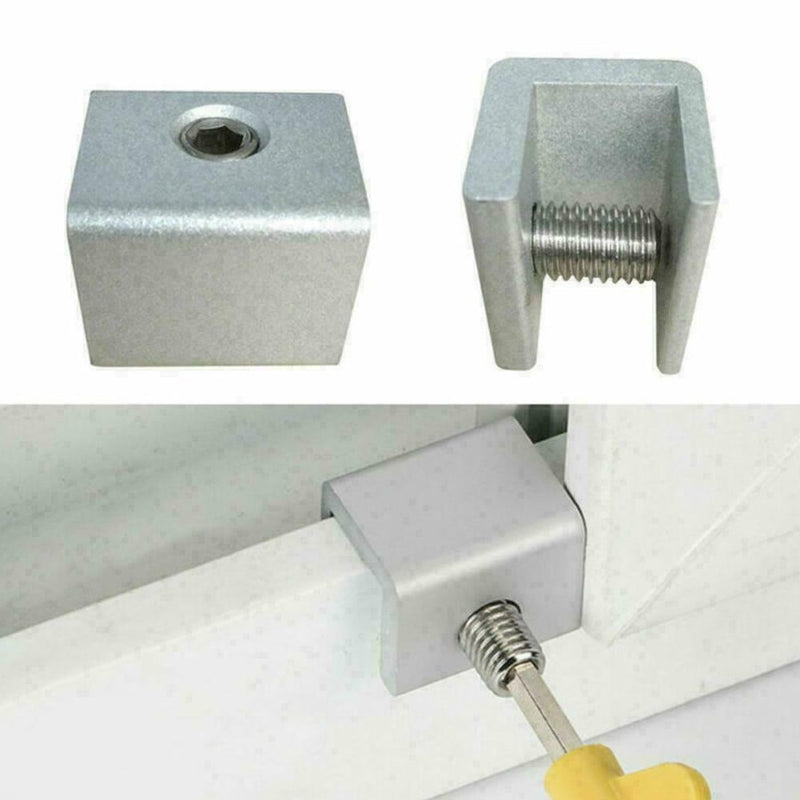 Aluminum Safety Locks Window For Home Adjustable Slide Stopper Door Goo J0S8