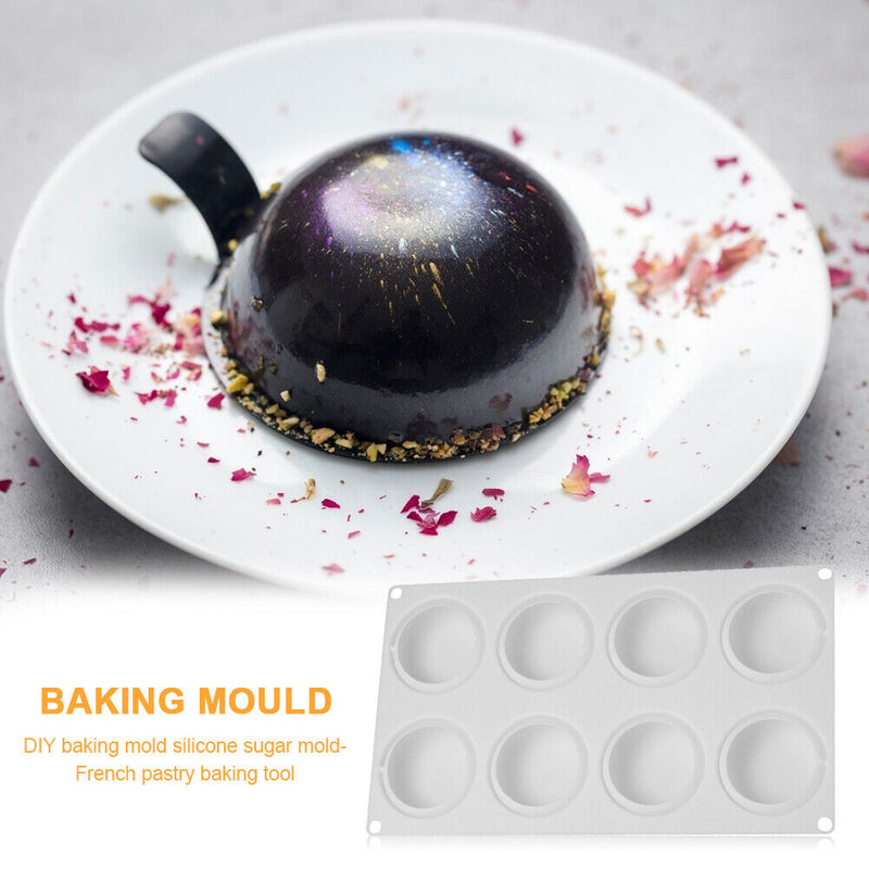 8 Cavity Silicone Cake Mold DIY Chocolate Mould Mousse Dessert Decorating T