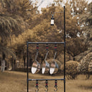 #A Shine Trip Folding Camping Hanging Rack Shelf Light Holder Clothes Storage