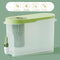 Plastic Cold Kettle with Faucet Large Capacity Beverage Container (Green) Newly