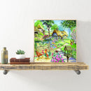5D DIY Full Round Diamond Painting Color Country Picture Embroidery Mosaic Kits