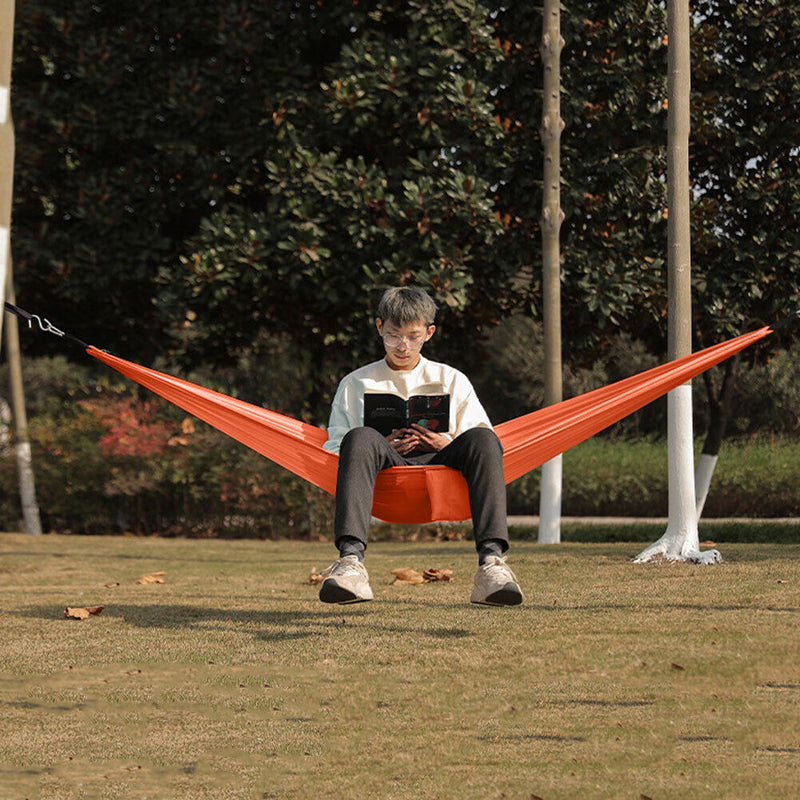 Outdoor Camping Hammock Sleeping Swing Garden Tree Hanging Bed w/ Rope (A) Newly