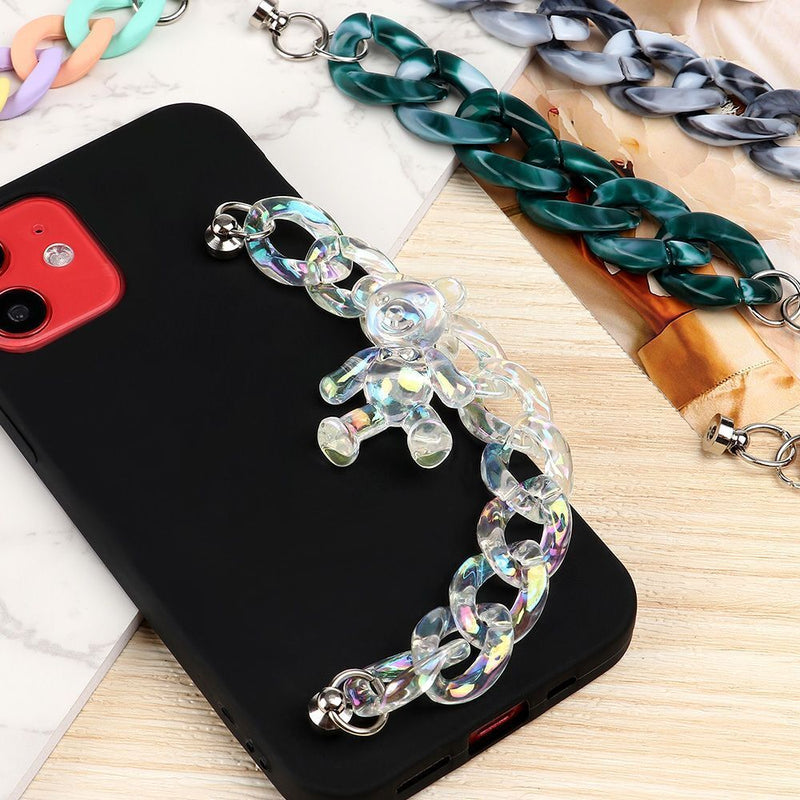 Drop Phone Case Decoration Wrist Chain Mobile Lanyard Anti Lost Phone Pendant