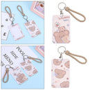 Cute Bear Bus Card Case Identity Badge Cover ID Credit Holder Bank Card Holder