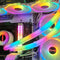 CoolMoon 2pcs Water Cooling Tube Aura Sync Water Cooled Tubes PC Decorative Case