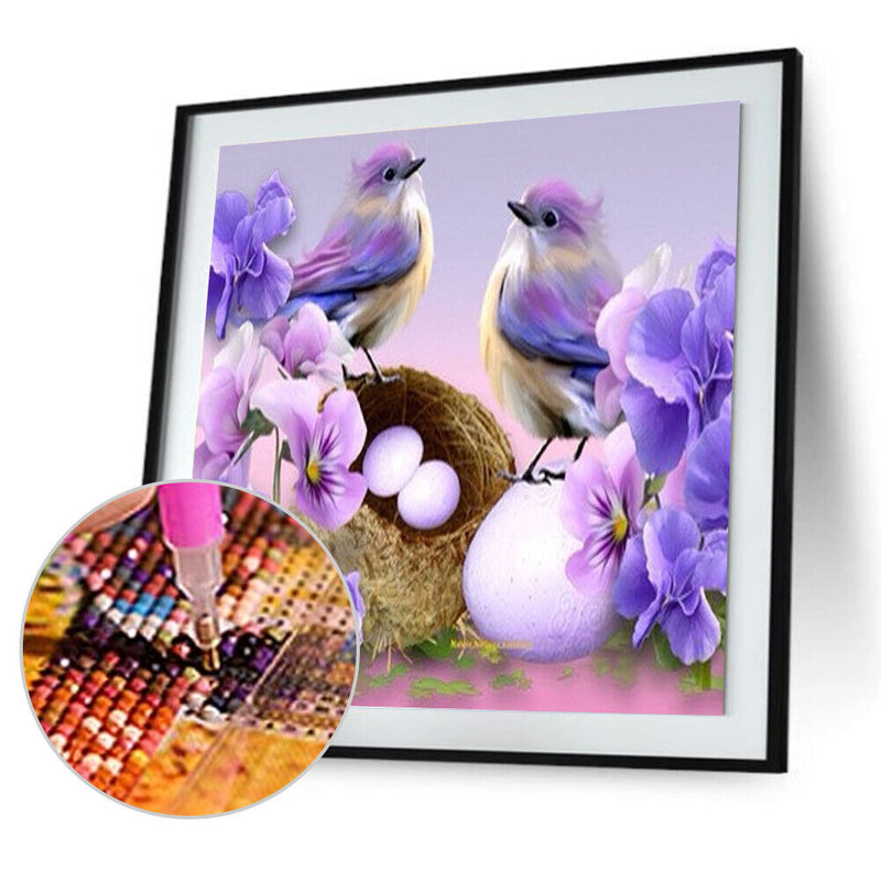 5D DIY Round Drill Diamond Painting Bird Cross Stitch Embroidery Mosaic Kit