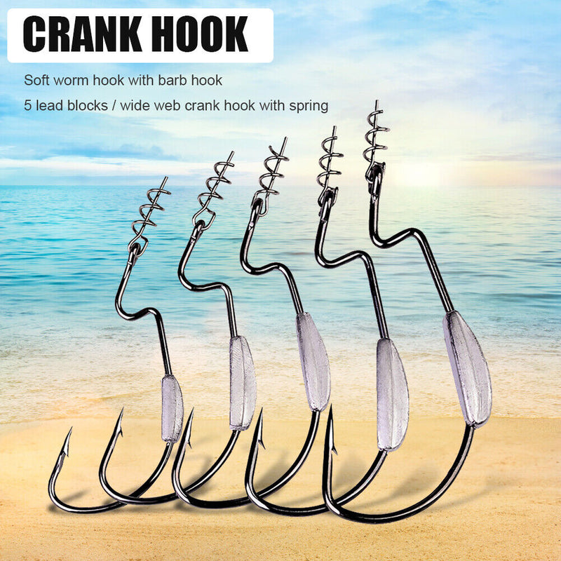 5pcs Lead Jig Head Barbed Lead Hook 1.5g 2.5g 3g for Soft Bait Fishing Tackles