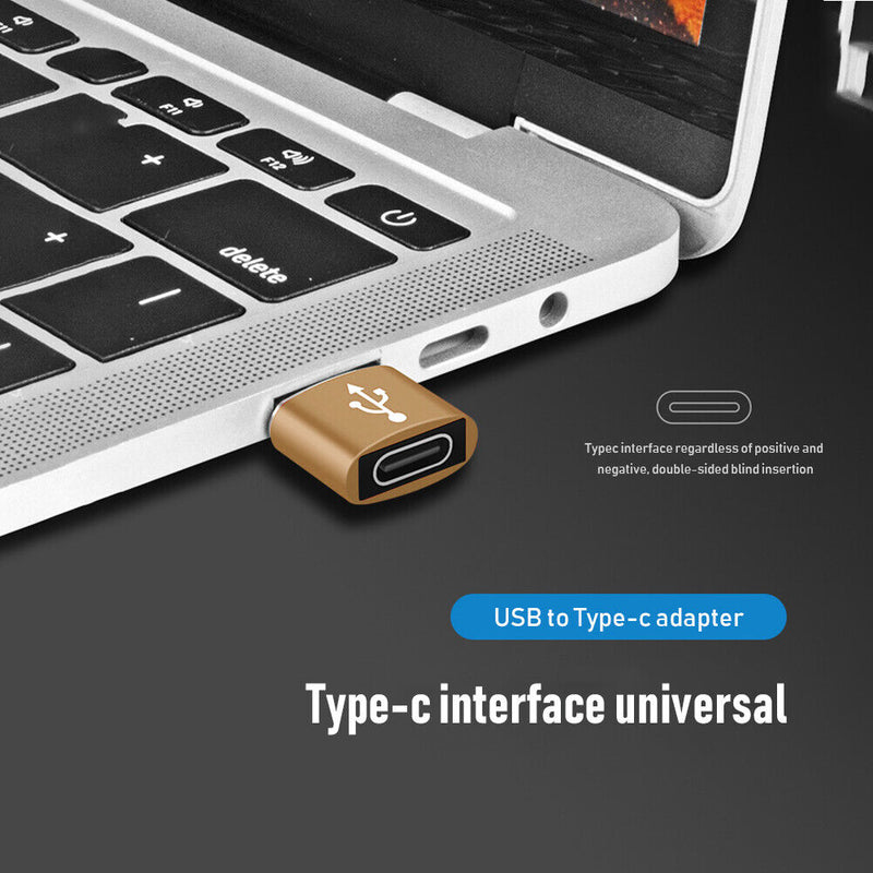 2pcs USB 3.1 Type C Female to USB 3.0A Male Adapter Data Holder Sync+Charging