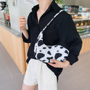 Fashion Women Animal Pattern Printing Underarm Bag Hobos Handbags (Cow)