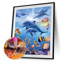5D Diamond Sea World Painting DIY Embroidery Cross Stitch Bedroom Decor