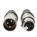 20 Male 20 Female XLR 3Pin Plug Microphone Audio Cable Wire Connectors