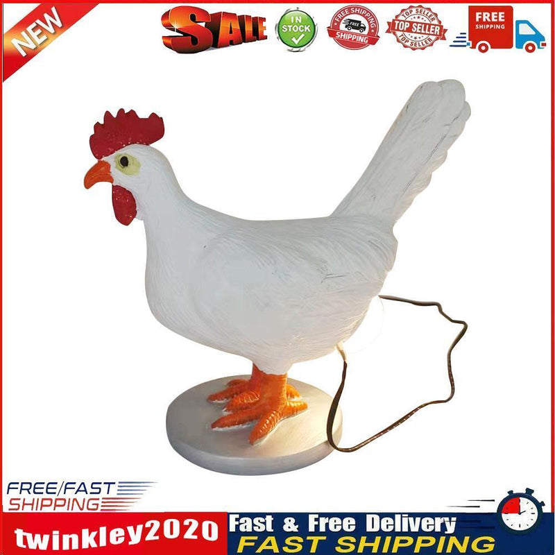 Creative Chicken Lamp Desktop Ornament Bedside Living Home Decor Light (A) Newly