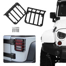 1Pair Metal Rear Tail Light Guards Covers for 07-17 Jeep Wrangler JK JKU