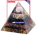Crystal Pyramid Orgone Pyramid with Sphere Balancing Healing Crystals Stones