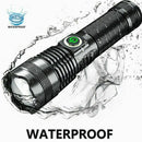 Rechargeable USB Zoom Torch Camping Lamp Power Display Powerful LED Flashlight