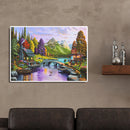 Full Round Drill 5D DIY Diamond Painting Landscape Embroidery Cross Stitch Decor