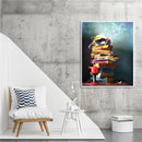 Book Oil Paint By Numbers Kit DIY Acrylic Painting on Canvas Wall Art Picture