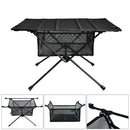 Outdoor Folding Table with Net Pocket Aluminum Alloy Desk for Picnic Barbec