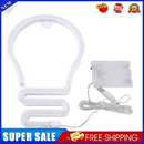 Light Bulb LED Neon Light Neon Sign Hanging Decoration Night Lamp (Blue)